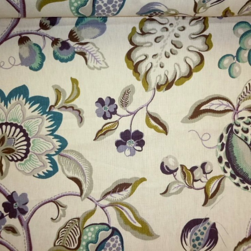 Braemore Sangria Ocean Floral Fabric
